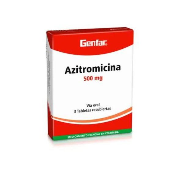 Azitromicina 500 Mg Caja X 3 tabletas