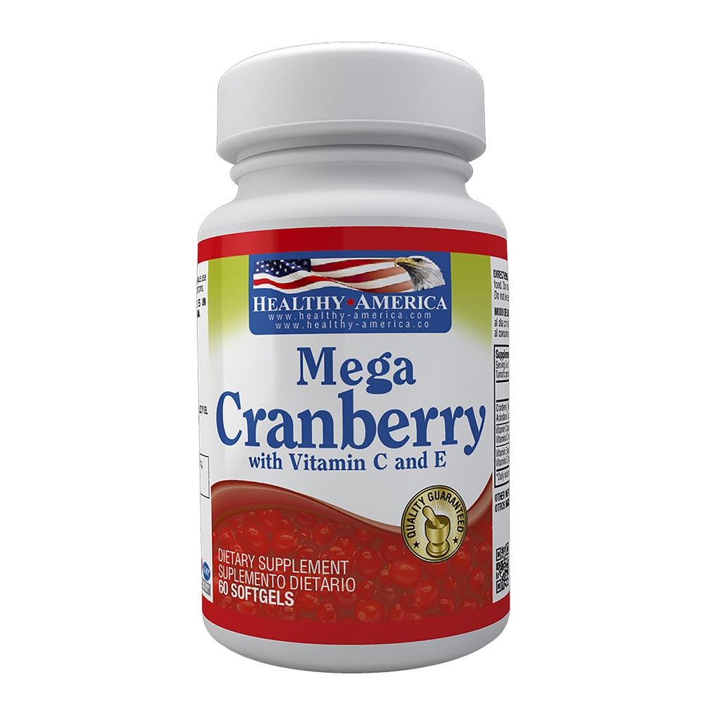 MEGA CRANBERRY + VITAMINA C Y E X 60 SOFTGELS "HEALTHY"